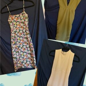 Zara Floral, pretty little thing Olive, and Cream dresses